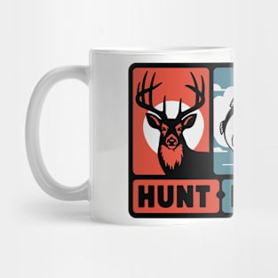Hunt Fish Run Sarcastic Outdoor Woodland Adventure Mug